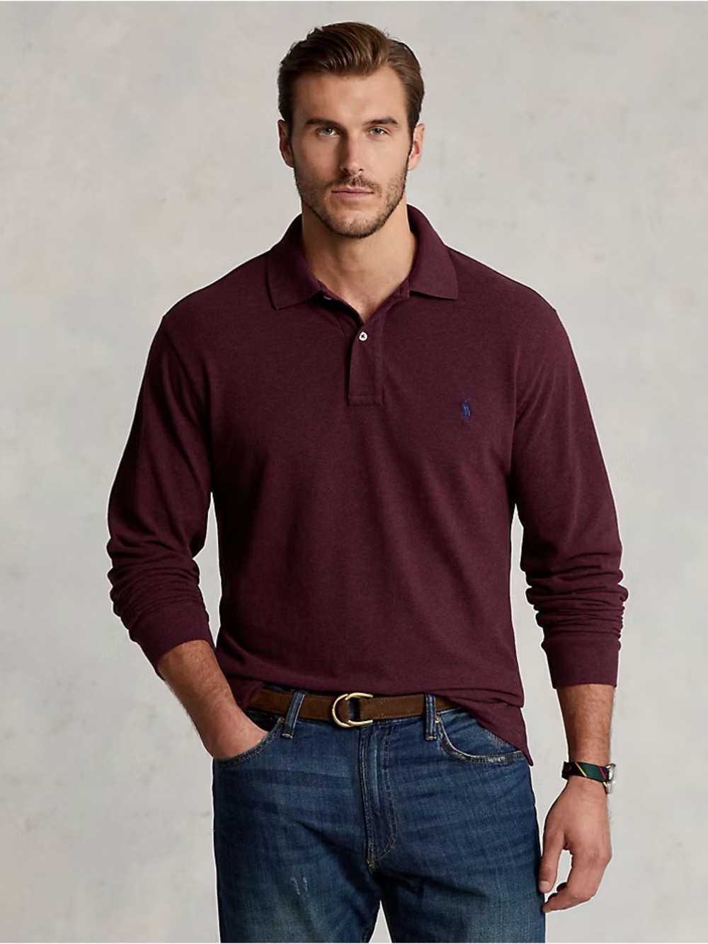 POLO Ralph Lauren Maroon Long-sleeve